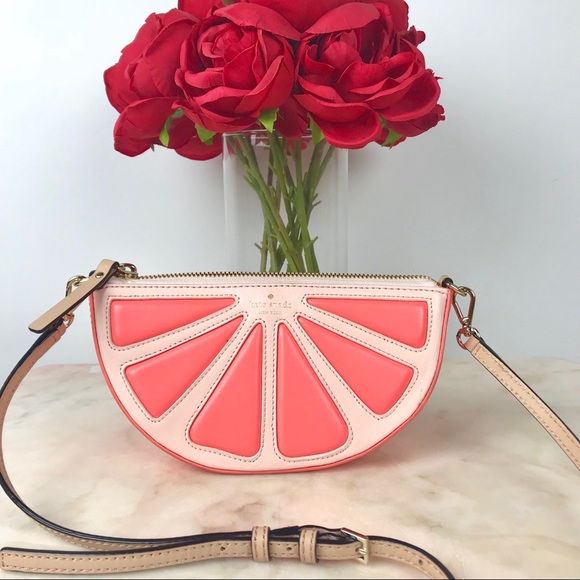 kate spade Handbags - ♥️ kate spade grapefruit Crossbody ♥️